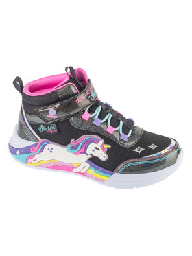 Skechers Skechers Sneakersy S-Lights: Unicorn Chaser - Jumping Magic Czarny