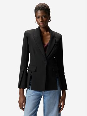 PINKO PINKO Marynarka CARCIOFO GIACCA CANVAS TECNICO Czarny Regular Fit