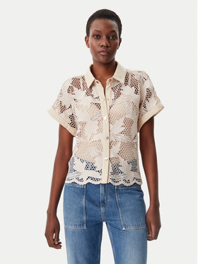 LOLA CASADEMUNT LOLA CASADEMUNT Košile MS2515008 Écru Relaxed Fit