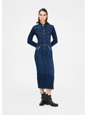 Liu Jo Liu Jo Vestito di jeans UF5286D479778927 Celeste Slim Fit