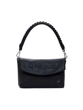 Desigual Desigual Дамска чанта Half Logo Trokel 25WAXPAL Черен