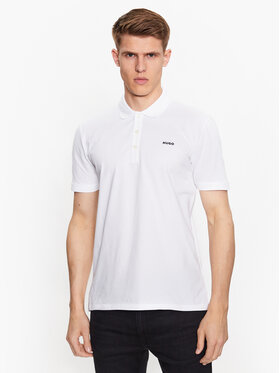 Hugo Hugo Polokošile 50470547 Bílá Slim Fit