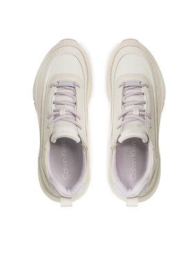 Calvin Klein Tenisice Flexi Runner Lace Up-Nano Mn Mix HW0HW01581 Écru