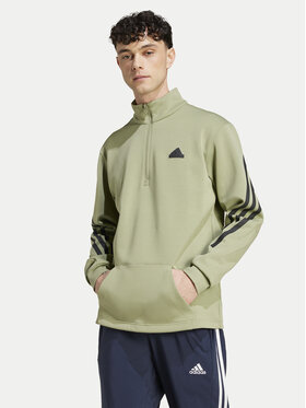 adidas adidas Pulóver Future Icons 3-Stripes IW8544 Zöld Regular Fit