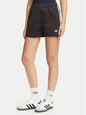 adidas adidas Sportovní kraťasy Lace 3 Stripes LG4266 Hnědá Regular Fit