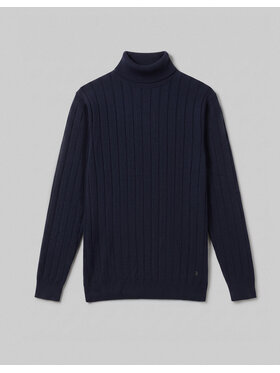 Borgio Borgio Sweter govone Granatowy Slim Fit