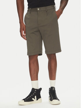 Lindbergh Lindbergh Bavlnené šortky 30-506062 Zelená Regular Fit