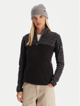 Roxy Roxy Fleecejacke Sayna Half Zip ERJFT04831 Schwarz Regular Fit