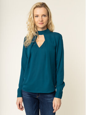 Guess Guess Блуза Ls Pelagia W01H88 WCM00 Тъмносин Regular Fit