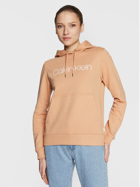 Calvin Klein Calvin Klein Džemperis ar kapuci Core Logo K20K202687 Bēšs Regular Fit