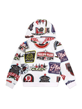 PHILIPP PLEIN PHILIPP PLEIN Mikina 19991 Biela Regular Fit