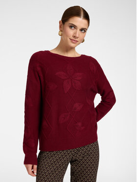 Elena Mirò Elena Mirò Maglione M100Z000865N036 Bordeaux Regular Fit