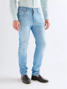 Wrangler Wrangler Jeansy Larston Light Wash Niebieski Slim Leg