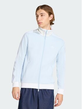 adidas adidas Bluza CLASSIC Błękitny Slim Fit