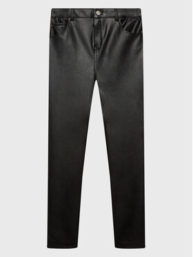 Guess Guess Spodnie z imitacji skóry J2YB16 WERD0 Czarny Slim Fit