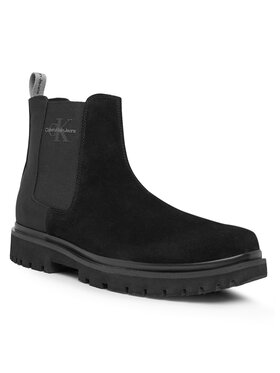 Calvin Klein Jeans Calvin Klein Jeans Štibletai Eva Mid Chelsea Boot Suede YM0YM00764 Juoda