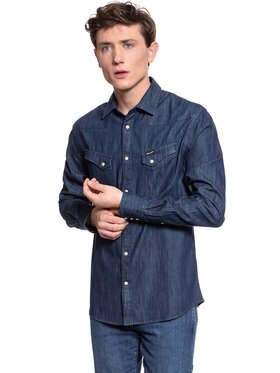 Wrangler Wrangler Camicia Western Shirt Blu Casual Fit