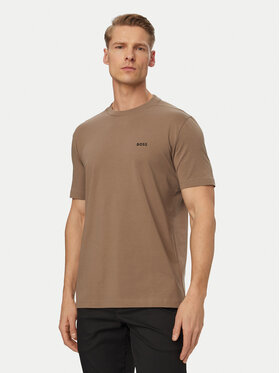 BOSS BOSS T-shirt 50506373 Kaki Regular Fit