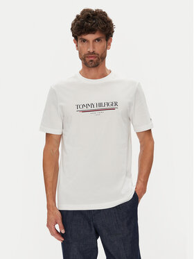 Tommy Hilfiger Tommy Hilfiger T-shirt Brand Love MW0MW40324 Bijela Regular Fit
