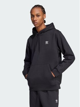 adidas adidas Bluza Trefoil Essentials Czarny Loose Fit