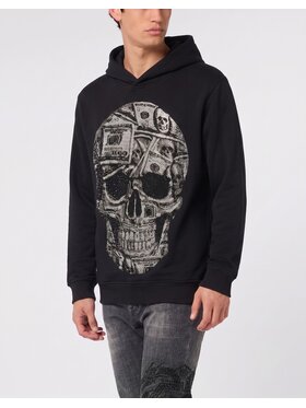 PHILIPP PLEIN PHILIPP PLEIN Mikina 31599 Čierna Regular Fit