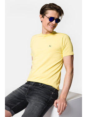 Lancerto Lancerto T-Shirt Linus TS073123000018 Żółty Regular Fit