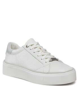 Calvin Klein Calvin Klein Sneakers Flatform C Lace Up - Mono Mix HW0HW01870 Weiß