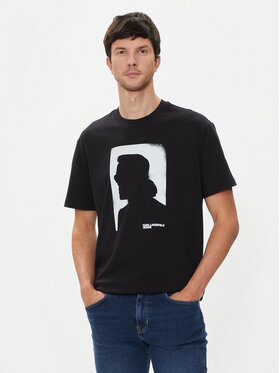 Karl Lagerfeld Jeans Karl Lagerfeld Jeans T-Shirt 245D1709 Schwarz Regular Fit
