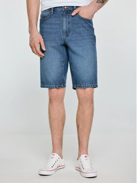 BIG STAR BIG STAR Szorty jeansowe COLTER_410_110 Niebieski Basic Fit