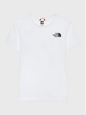 The North Face The North Face Marškinėliai Simple Dome NF0A82EA Balta Regular Fit