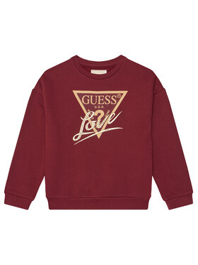 Guess Guess Bluza J5BQ04 KAV34 Czerwony Relaxed Fit
