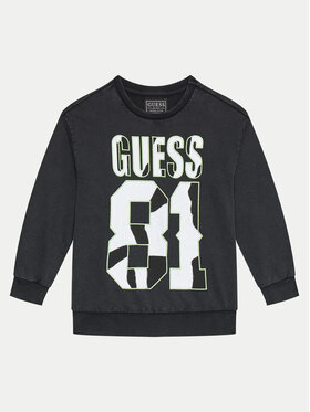 Guess Guess Majica dugih rukava L4YQ08 KA6R4 Crna Regular Fit