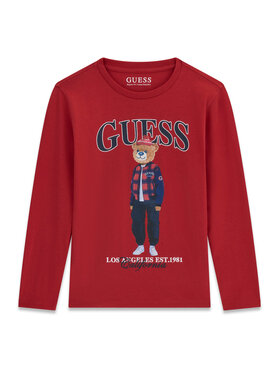 Guess Guess Blusa L6BI11 K5732 Rosso Regular Fit
