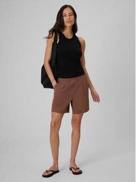 4F 4F Szorty materiałowe 4FRSS26TSHOF0937-82S Brązowy Loose Fit