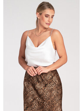 FIGL FIGL Top M1099 Biały Regular Fit