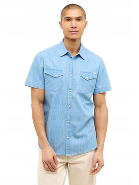 Mustang Mustang Camicia Style Eloy Blu Regular Fit