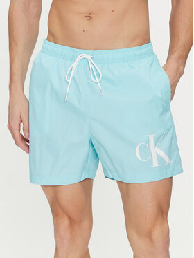 Calvin Klein Swimwear Calvin Klein Swimwear Szorty kąpielowe KM0KM01003 Niebieski Regular Fit