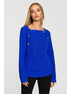 Made of Emotion Made of Emotion Sweter M712 Niebieski