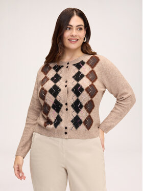 Fiorella Rubino Fiorella Rubino Sweter M557L008852N0R2 Brązowy Regular Fit
