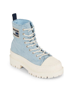 Tommy Jeans Tommy Jeans Sneakers aus Stoff Foxing Denim Boot EN0EN02348 Blau