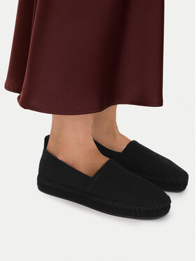Calvin Klein Calvin Klein Εσπαντρίγιες Oblique Espadrille Canvas HW0HW02931 Μαύρο