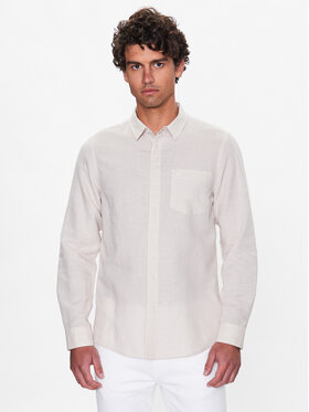 Calvin Klein Calvin Klein Marškiniai K10K108664 Smėlio Regular Fit