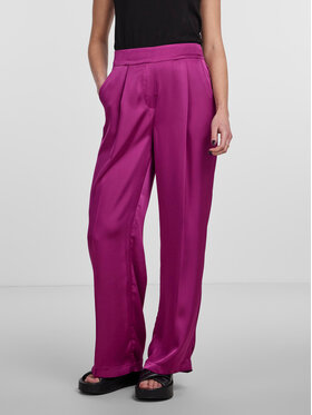 Pieces Pieces Auduma bikses 17143555 Violets Wide Leg