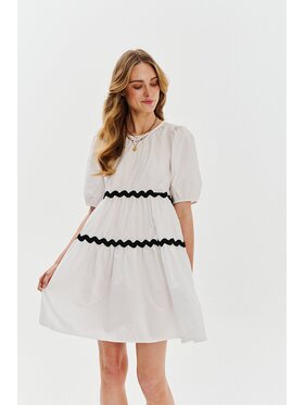 NAOKO NAOKO Každodenní šaty Dolce Bianca Bílá Regular Fit