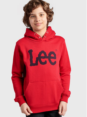 Lee Lee Bluza LEE0008 Czerwony Regular Fit