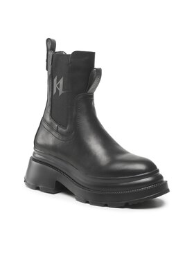 KARL LAGERFELD KARL LAGERFELD Jātnieku stila puszābaki KL45065 Melns