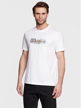 Calvin Klein Calvin Klein T-Shirt Striped Logo K10K110799 Biały Regular Fit