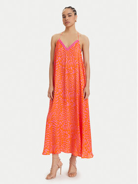 LOLA CASADEMUNT LOLA CASADEMUNT Letné šaty LS2616030 Oranžová Regular Fit