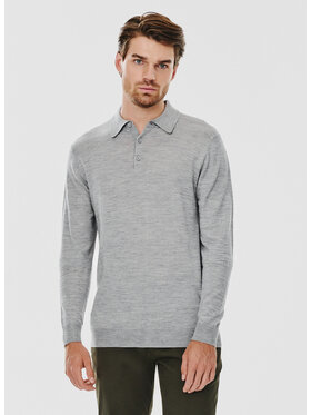 Pako Lorente Pako Lorente Sweter P24WF-2X-012 Szary Classic Fit