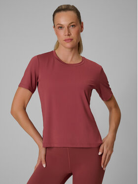 4F 4F Koszulka techniczna BASIC+ Brązowy jasny Loose Fit